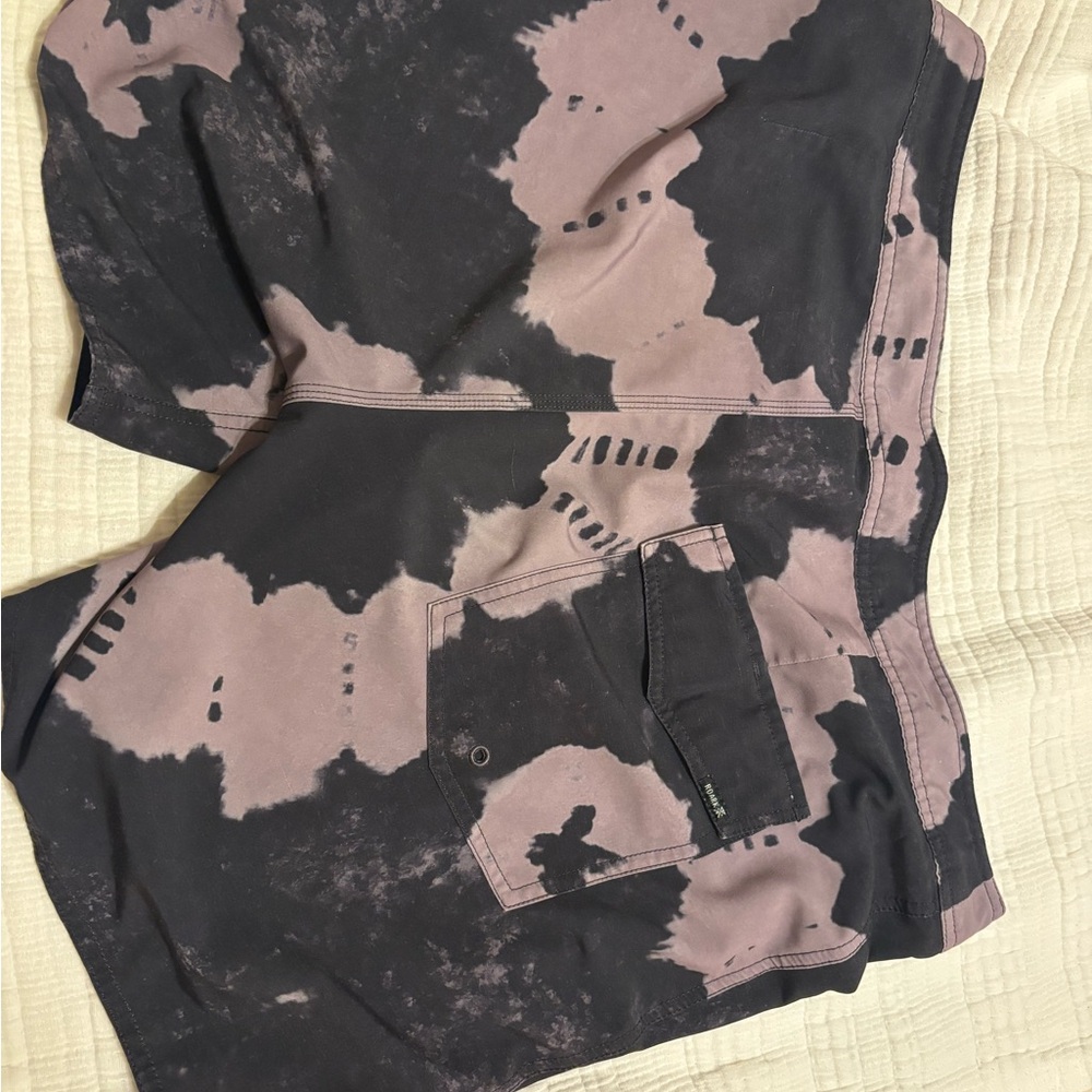 Roark Purple and Black Passage Shorts